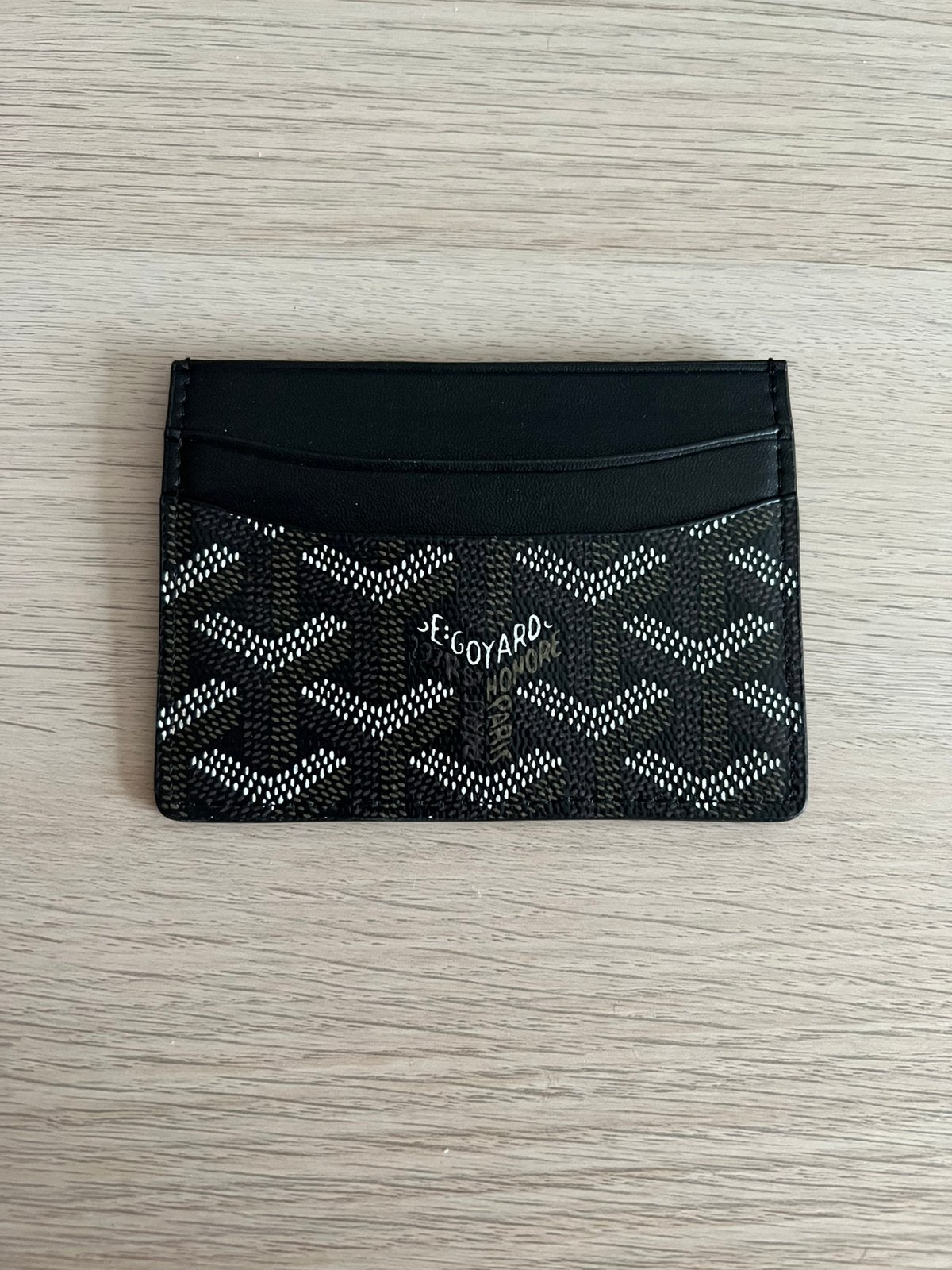 Goyard black cardholder, Sieraden, Tassen en Uiterlijk, Portemonnees, Ophalen of Verzenden, Zo goed als nieuw, Zwart