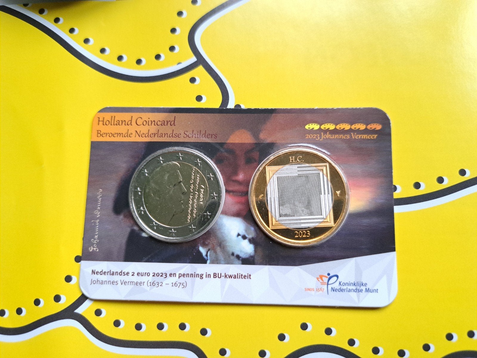 2 euro + Penning Hollandse Schilders 2023 Vermeer, Postzegels en Munten, Ophalen of Verzenden, Overige waardes