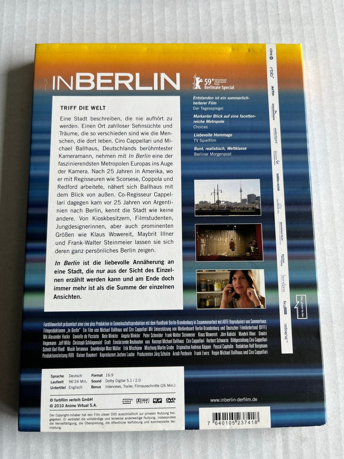 In Berlin - Een film van Michael Ballhaus en Ciro Cappellari, Alle leeftijden, Ophalen of Verzenden, Gebruikt, Bonusmateriaal