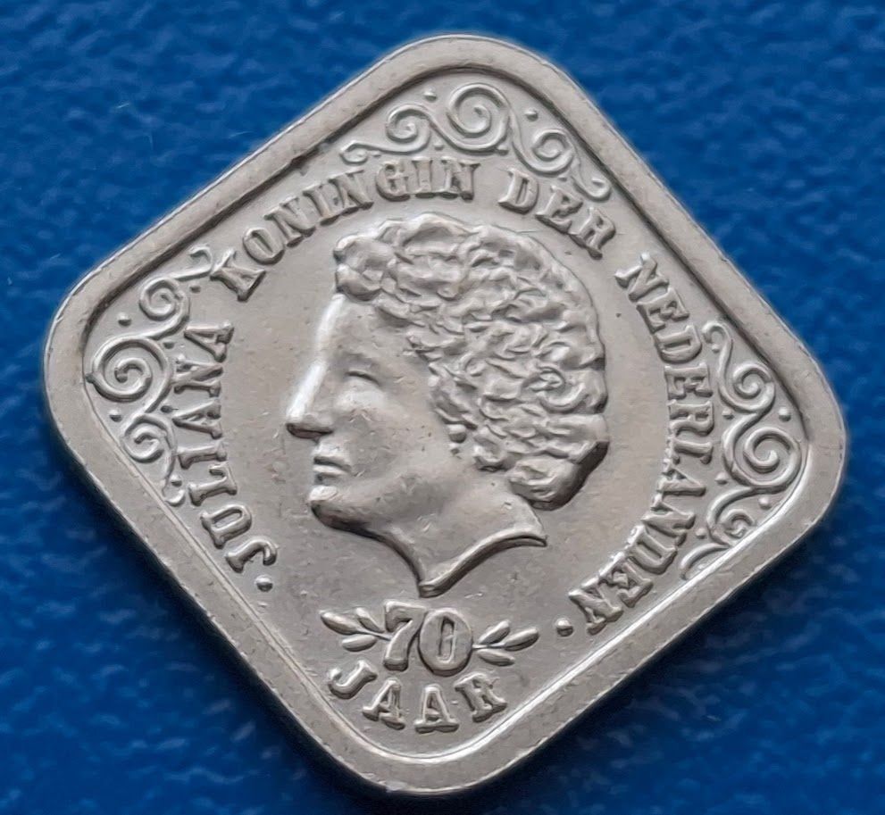 Penning 5 cent Juliana 70 jaar / Unie van Utrecht - 1979, Postzegels en Munten, Penningen en Medailles, Verzenden, Overige materialen