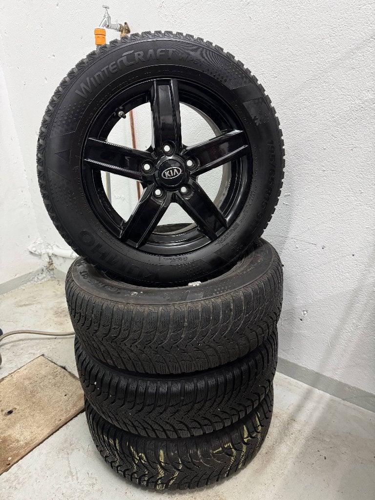 KIA velgen winterbanden | 5x114.3 | Kumho | Origineel KIA, Ophalen, Gebruikt, 15 inch, Velg(en)