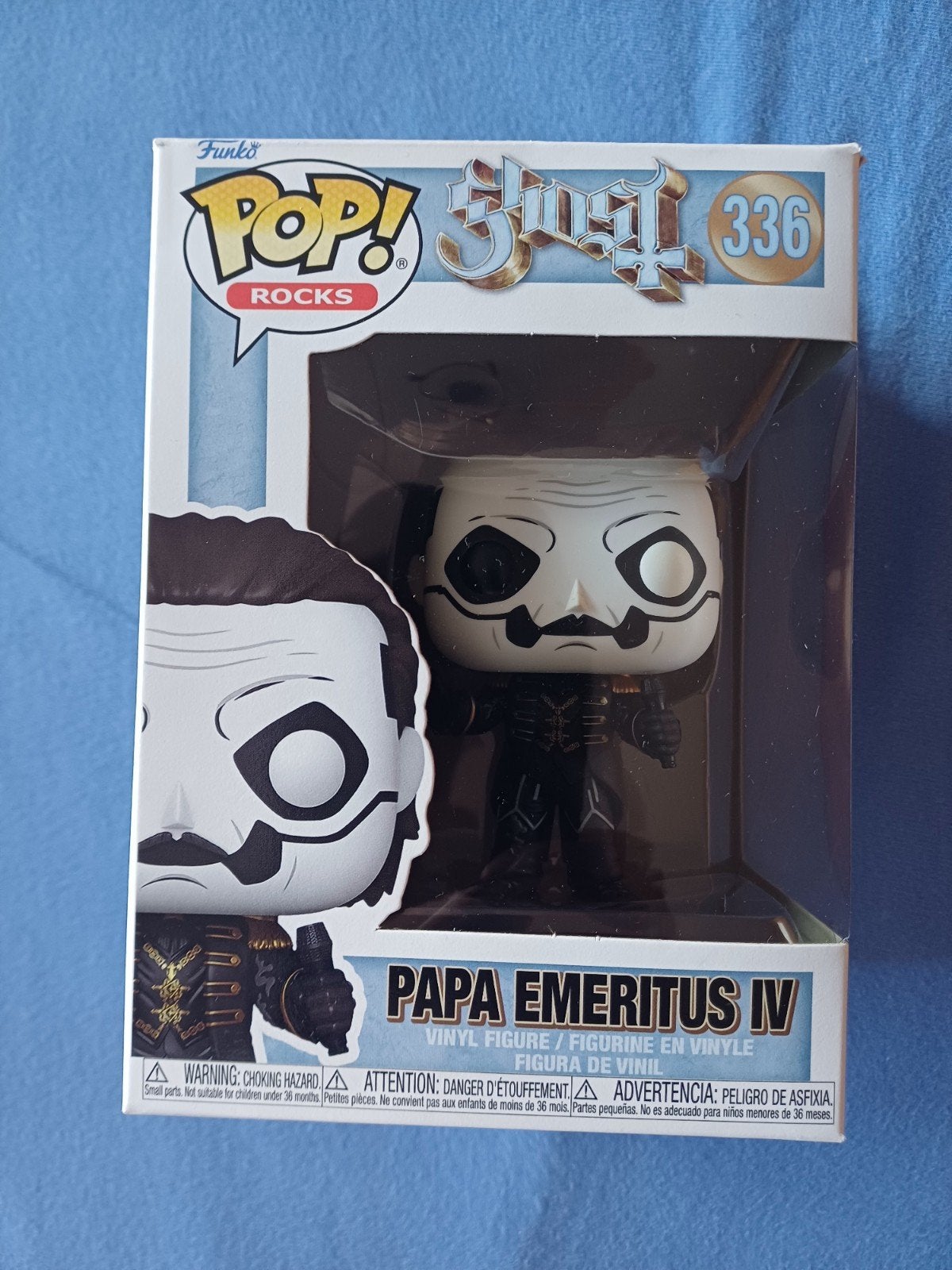 Funko Pop! Rocks: Ghost - Papa Emeritus IV #336, Ophalen of Verzenden, Nieuw