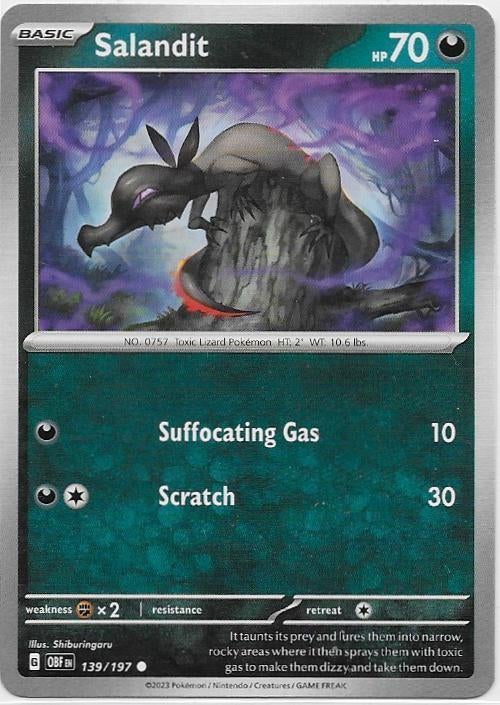 Obsidian Flames,  Salandit [common] 139/197, Verzenden, Nieuw, Losse kaart