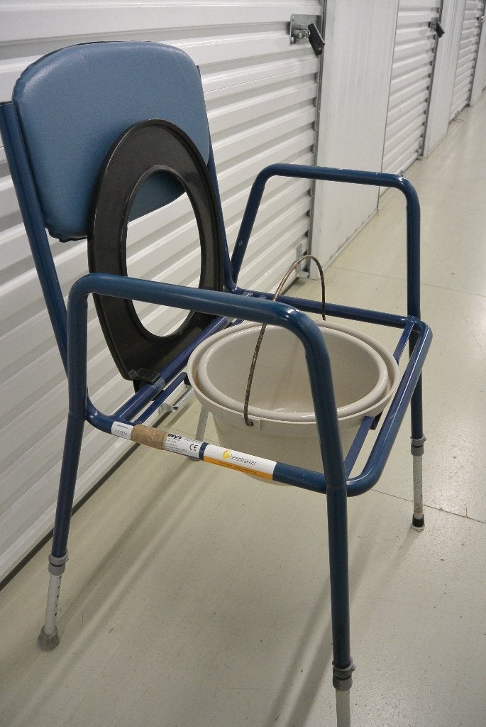 Postoel toiletstoel, thuiszorgstoel, kamerschemel nachtstoel, Diversen, Ophalen, Gebruikt