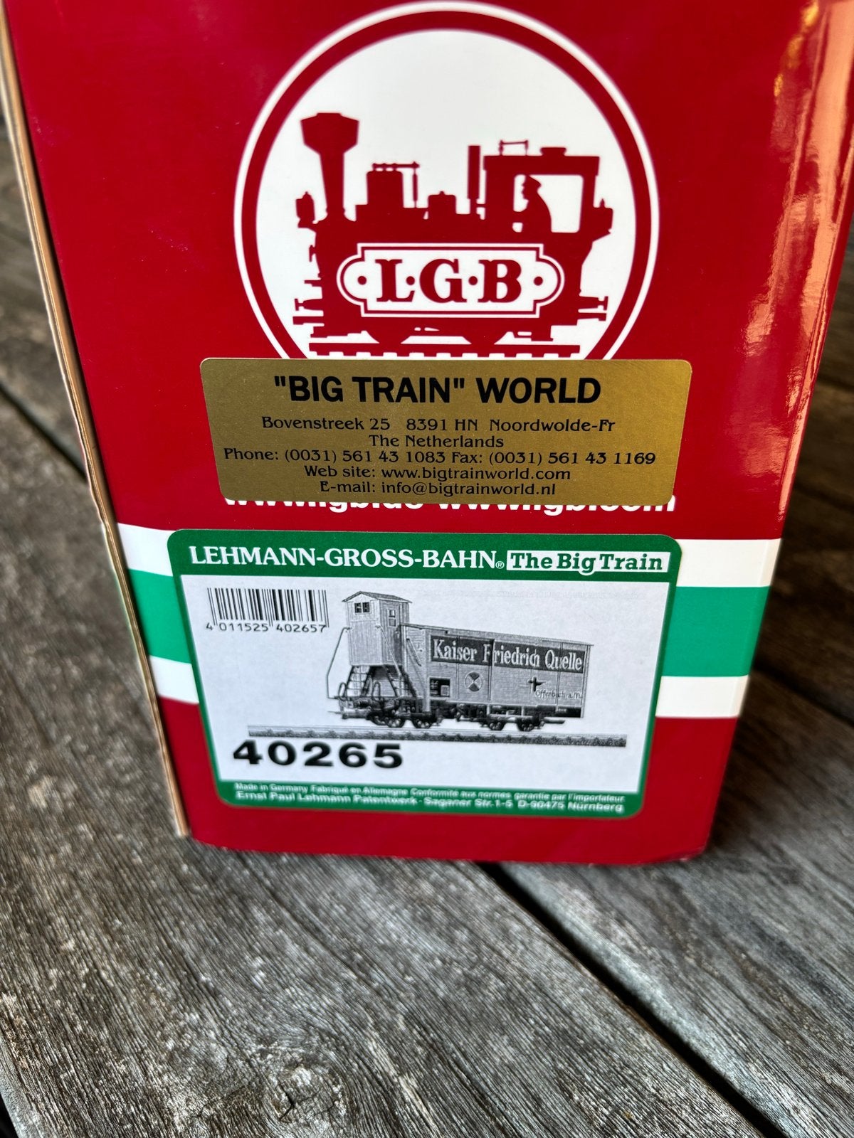 LGB 40265 Kaiser Friedrich Quelle Wagon - Zo goed als nieuw, Ophalen of Verzenden, Zo goed als nieuw, Wagon, LGB