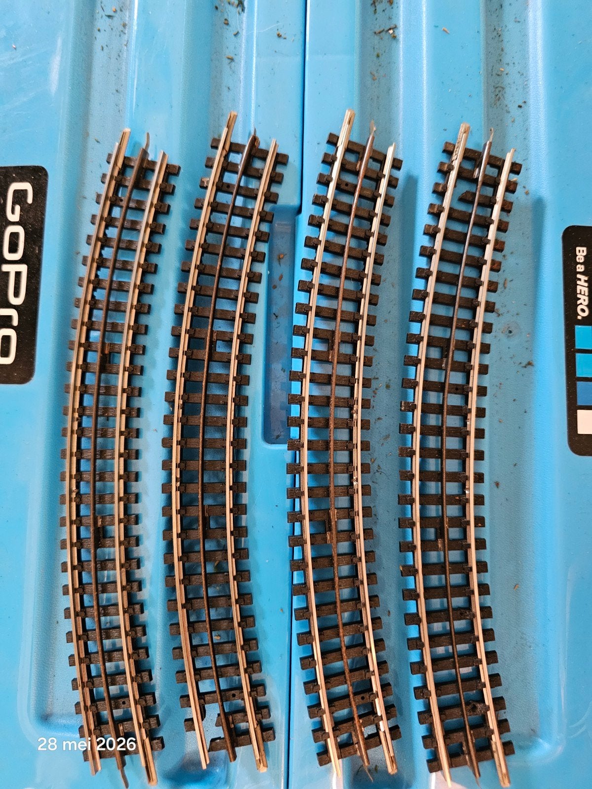 Modeltrein Ho trix-express bocht groot 4322 p.stuk 1.25, Gelijkstroom, Trix, Nieuw, Rails