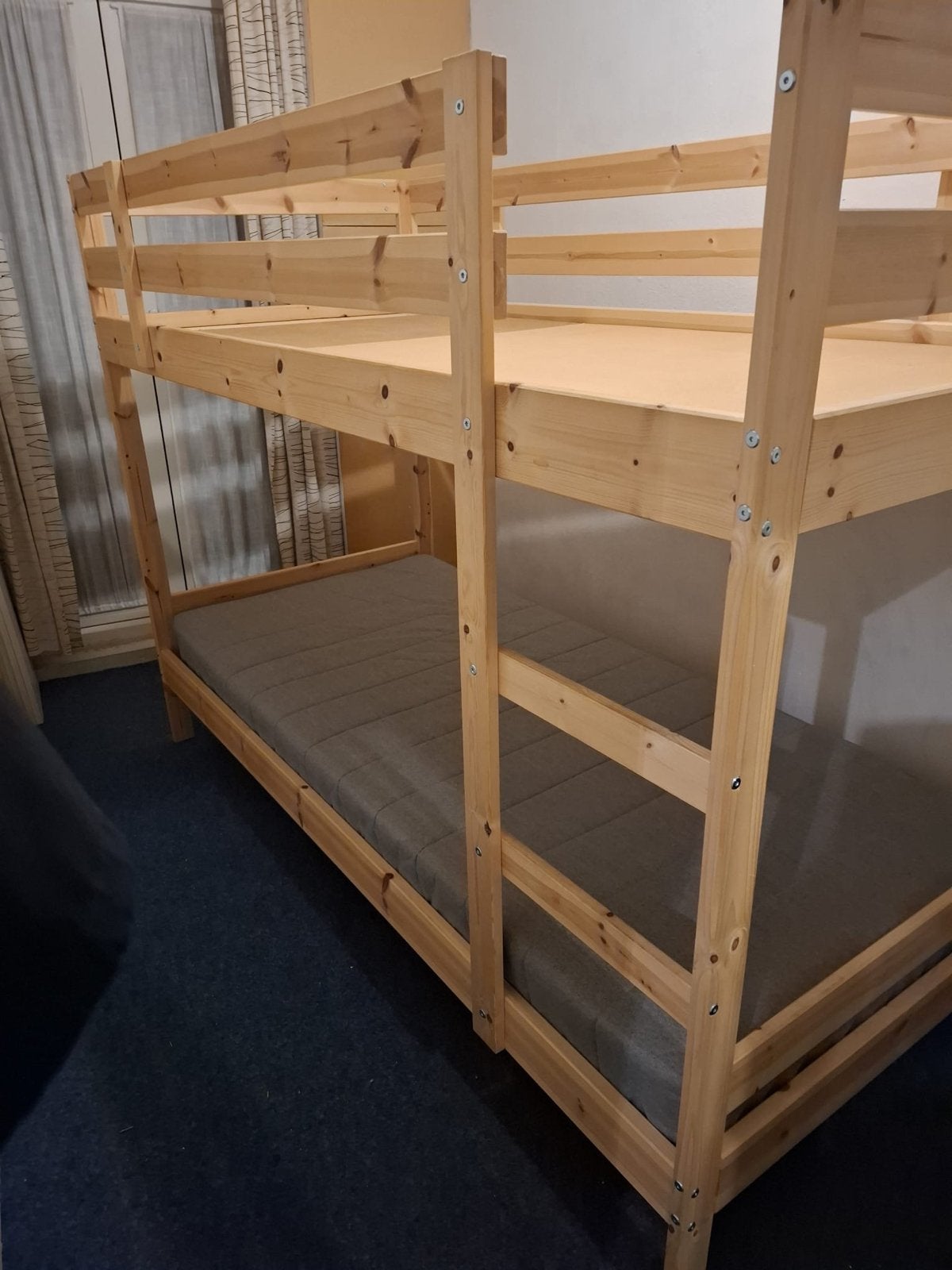 IKEA Mydal stapelbed met nieuw matras, Ophalen, Gebruikt, 90 cm, Tweepersoons