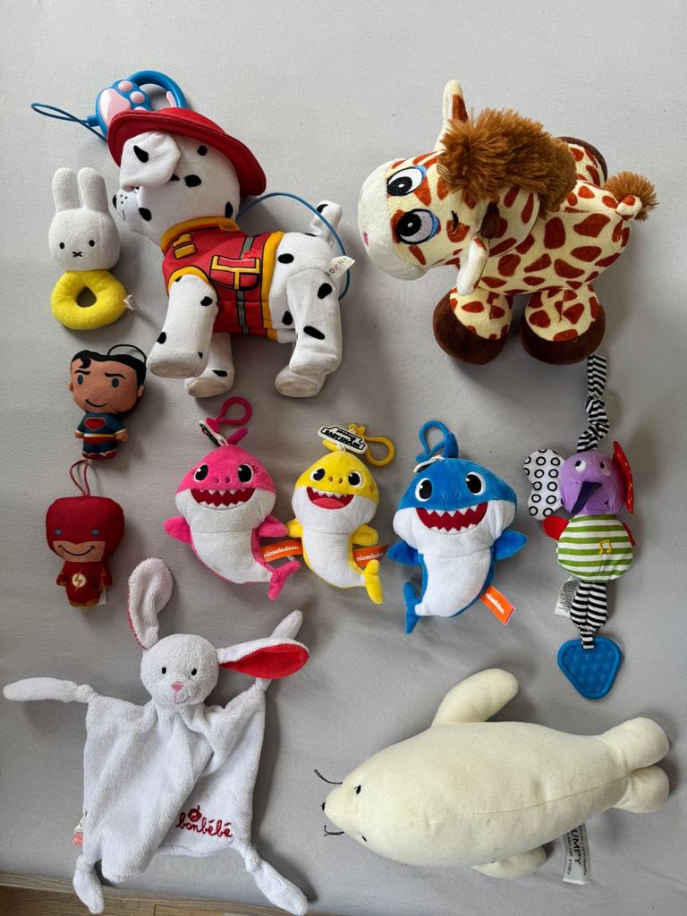 Diverse knuffels en knuffeldoekjes, zo goed als nieuw, Kinderen en Baby's, Speelgoed | Knuffels en Pluche, Ophalen, Disney, Hond
