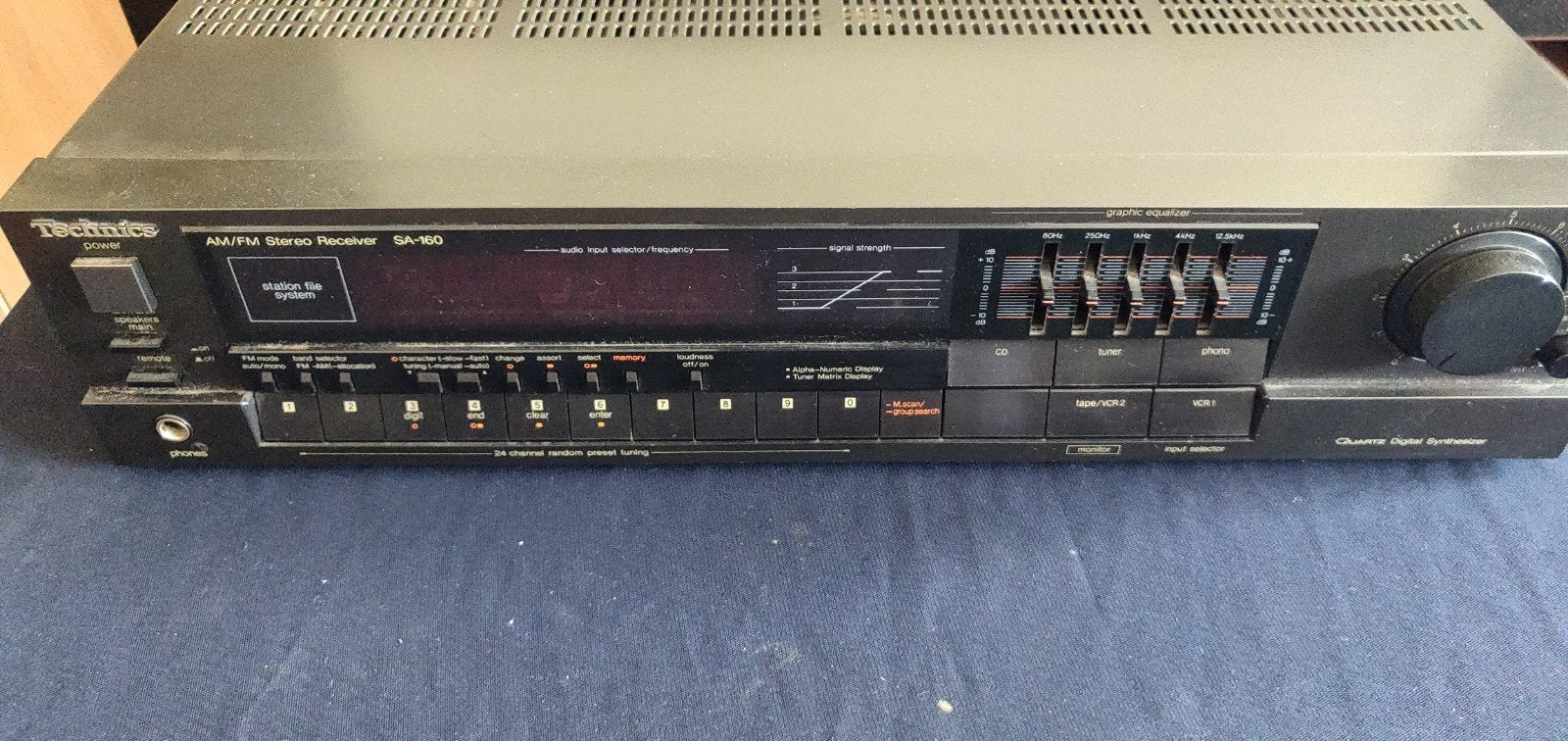 Technics SA-160 versterker met ingebouwde tuner, Ophalen, Equalizer