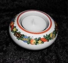 Kerst waxinelichthouder Arzberg kerstkrans   nr  06-406, Ophalen of Verzenden, Zo goed als nieuw