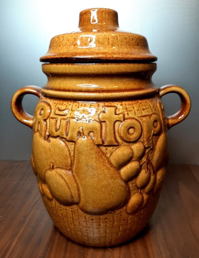 Rumtopf West Germany Scheurich Keramik. 28,5 cm. hoog., Ophalen of Verzenden