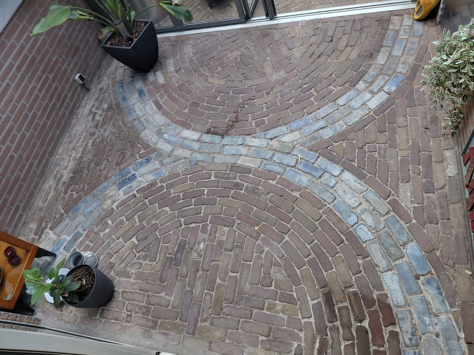 Sierbestrating. Gebakken klinkers met blauwe Scoria Bricks, Tuin en Terras, Ophalen, Gebruikt, Overige typen