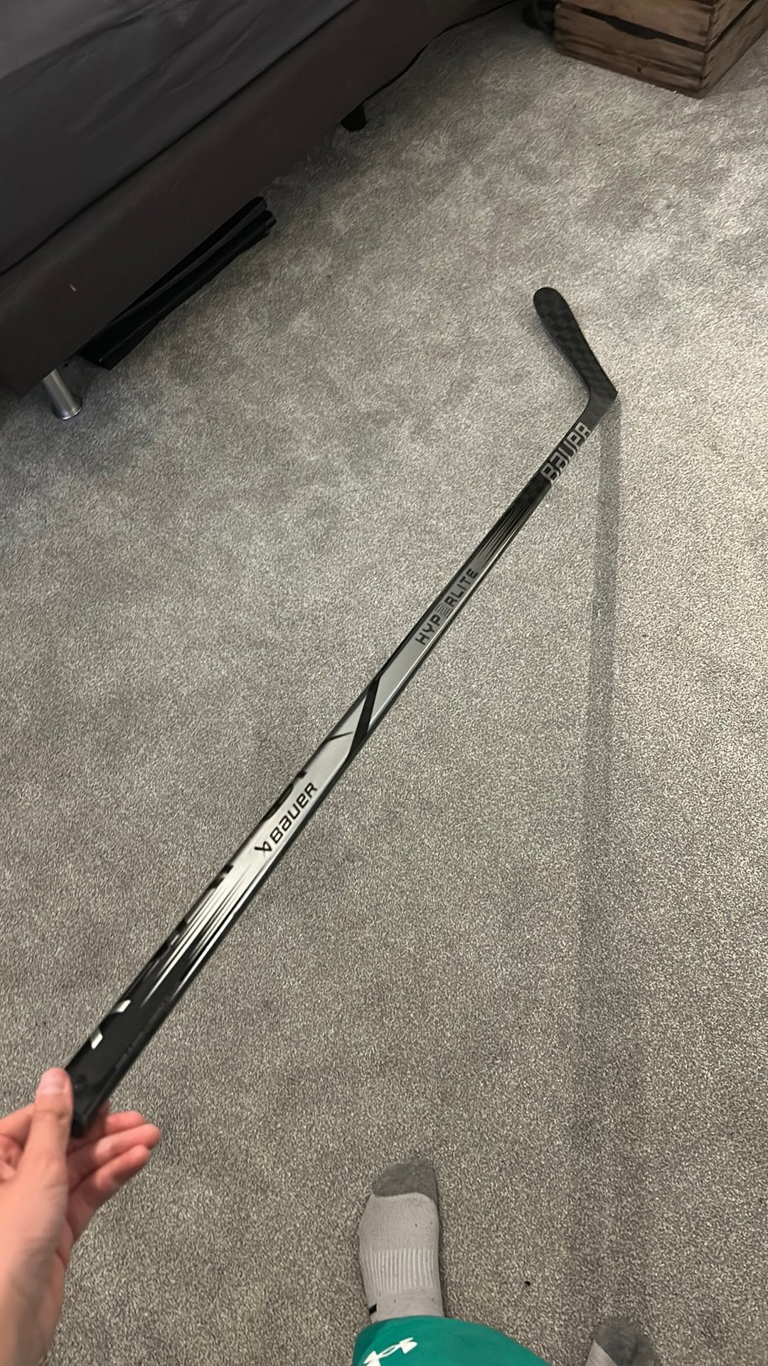 Custom bauer hyperlite 2, Sport en Fitness, IJshockey, Ophalen, Zo goed als nieuw, Stick