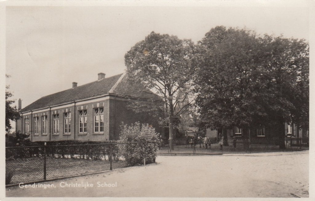 Gendringen - Christelijke School, Verzenden, 1940 tot 1960, Gelopen, Gelderland