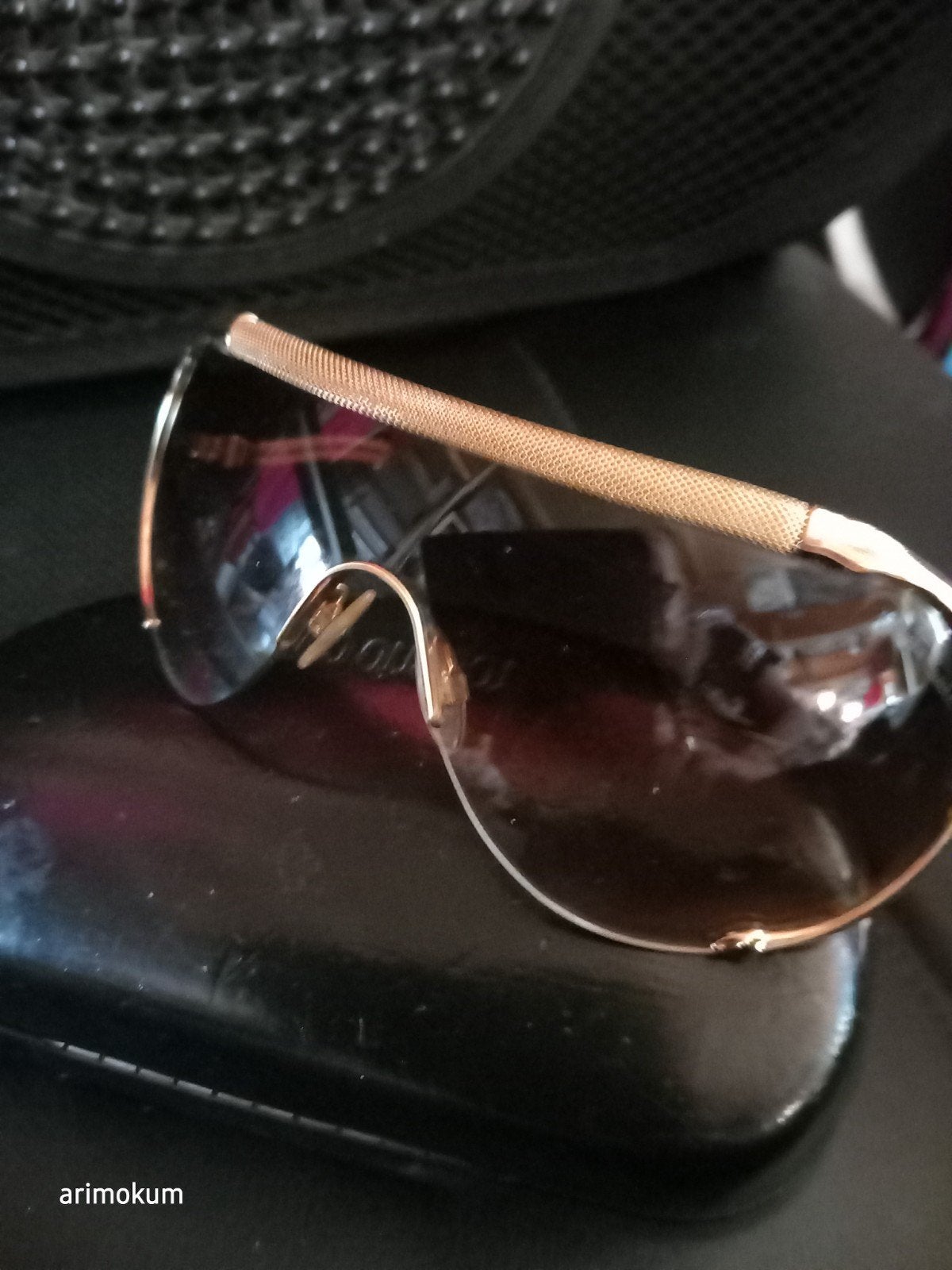Roberto Cavalli Vintage Zonnebril Goudkleurig Bruine Glazen, Ophalen of Verzenden