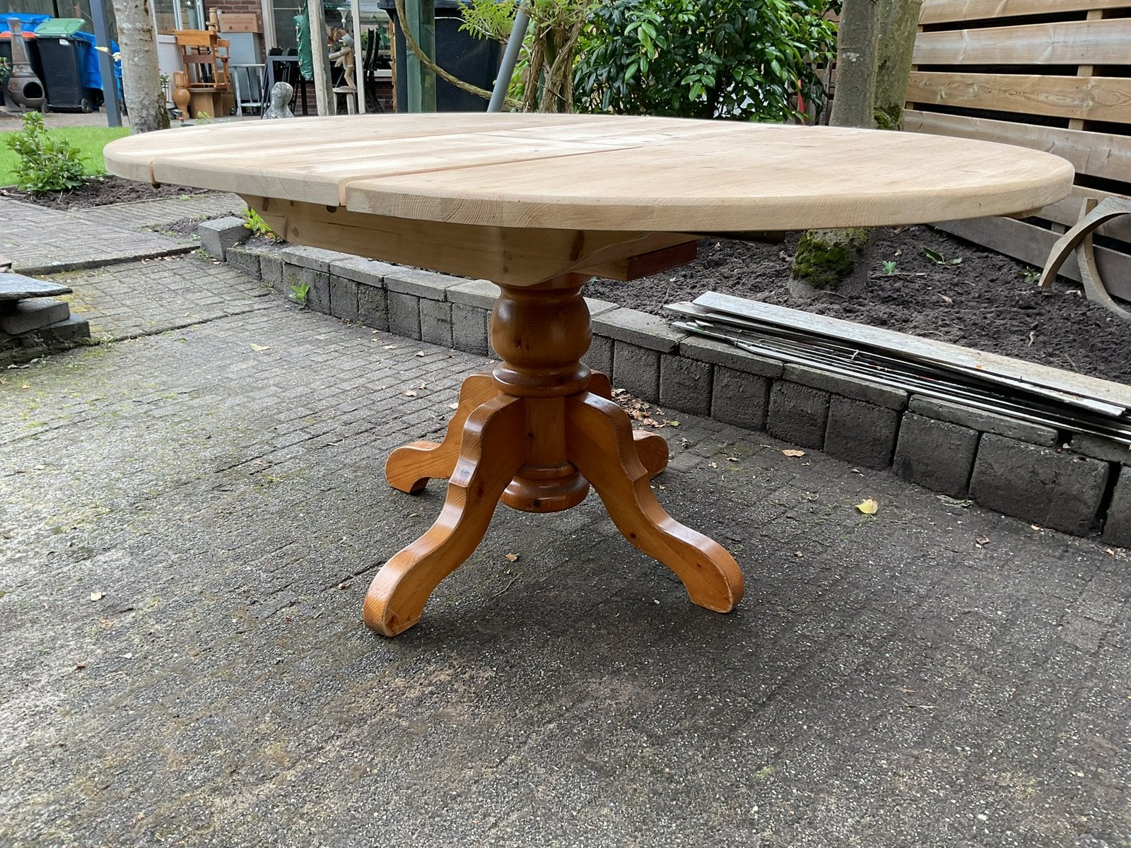 Grenen uitschuifbare tafel, Ophalen of Verzenden
