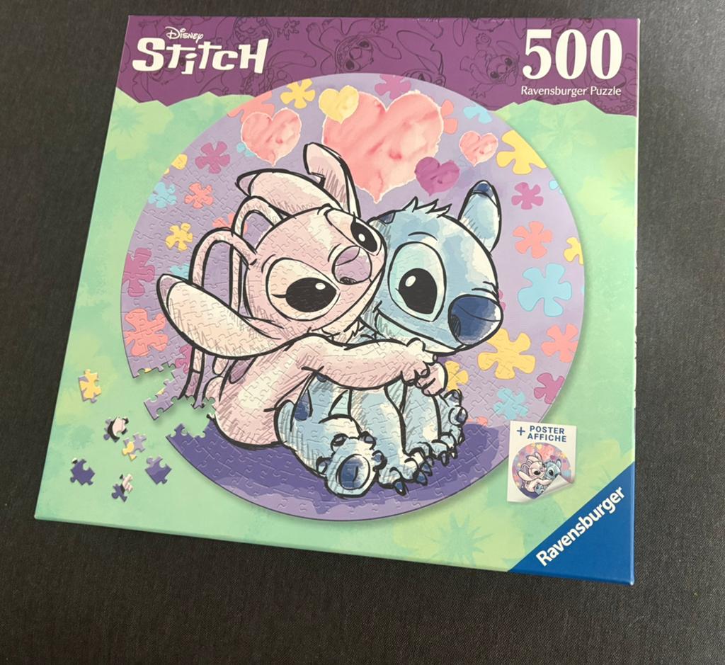 Stitch puzzel 500 stukjes, Ophalen of Verzenden, Meer dan 50 stukjes, Zo goed als nieuw, 6 jaar of ouder
