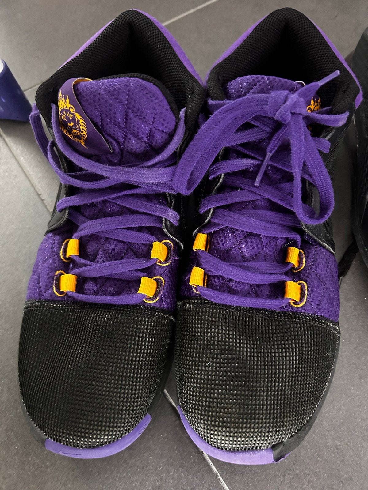Nike LeBron Witness V - Paars/Zwart Sportschoenen maat 43, Ophalen of Verzenden, Gedragen, Overige kleuren, Sneakers of Gympen