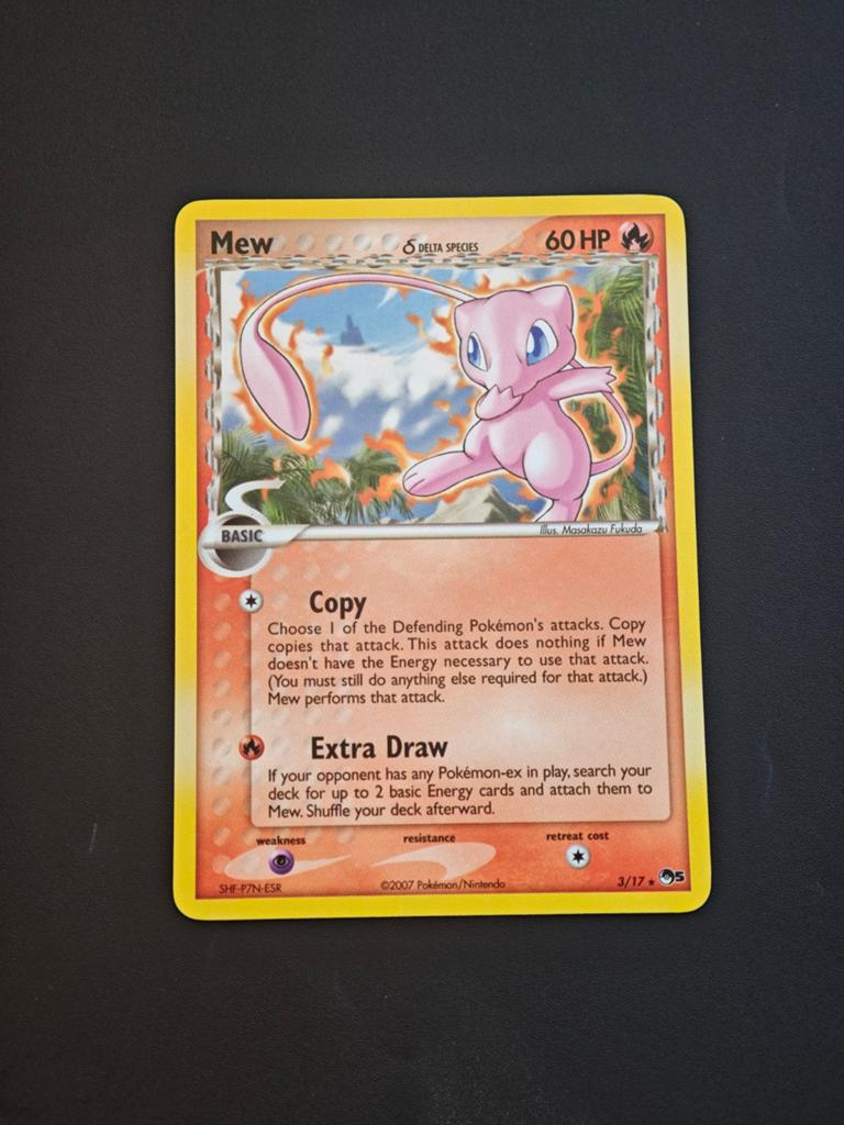 Mew Delta Species non-Holo Pokémon Kaart 3/17, Hobby en Vrije tijd, Verzamelkaartspellen | Pokémon, Ophalen of Verzenden, Zo goed als nieuw