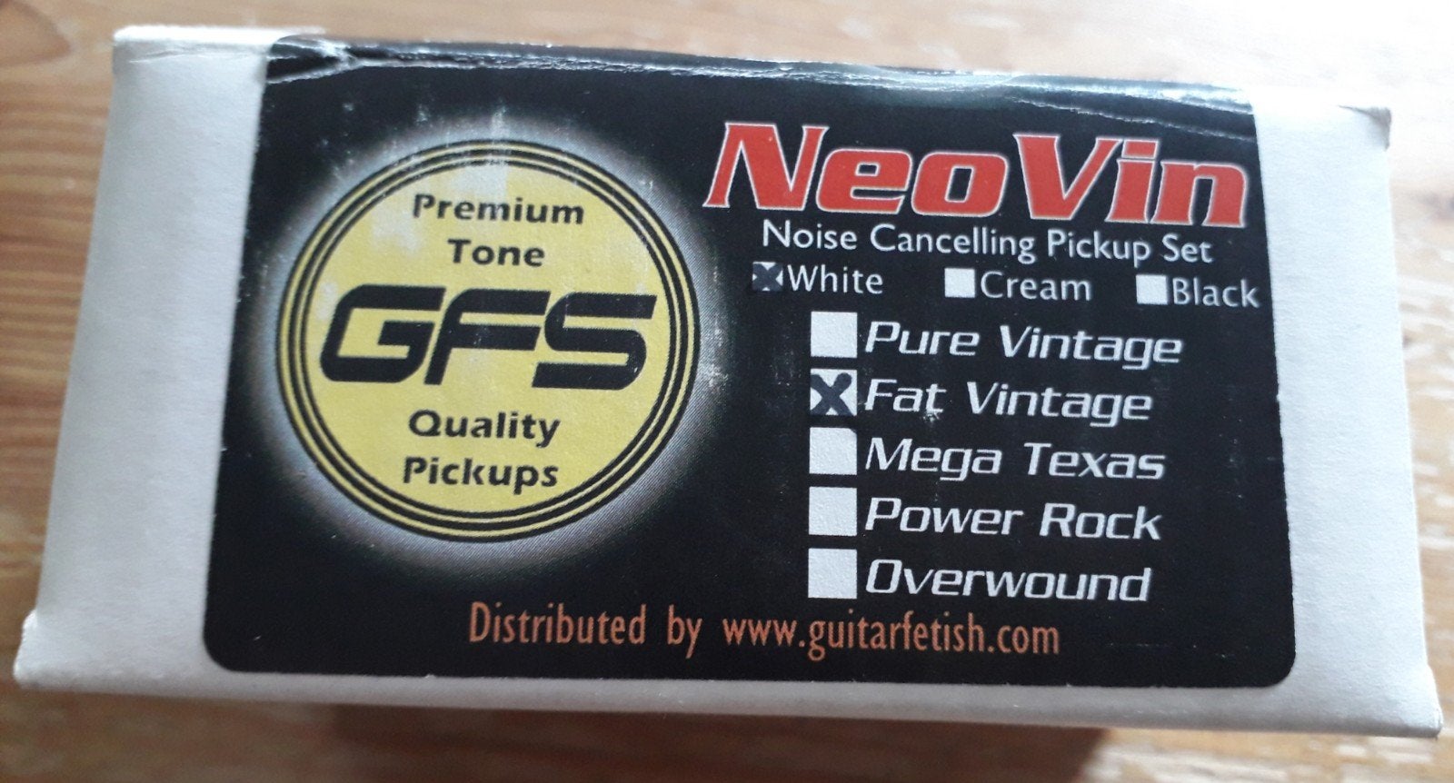 GFS pick-up set Fat Vintage noiseless NeoVin, white, strat, Ophalen of Verzenden, Nieuw, Elektrische gitaar