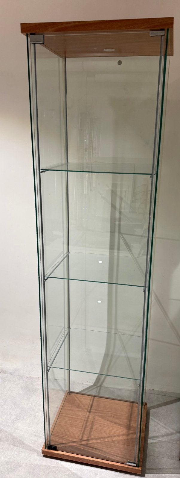 Vitrine kast, Huis en Inrichting, Kasten | Vitrinekasten, Ophalen, 50 tot 100 cm, Zo goed als nieuw, 150 tot 200 cm
