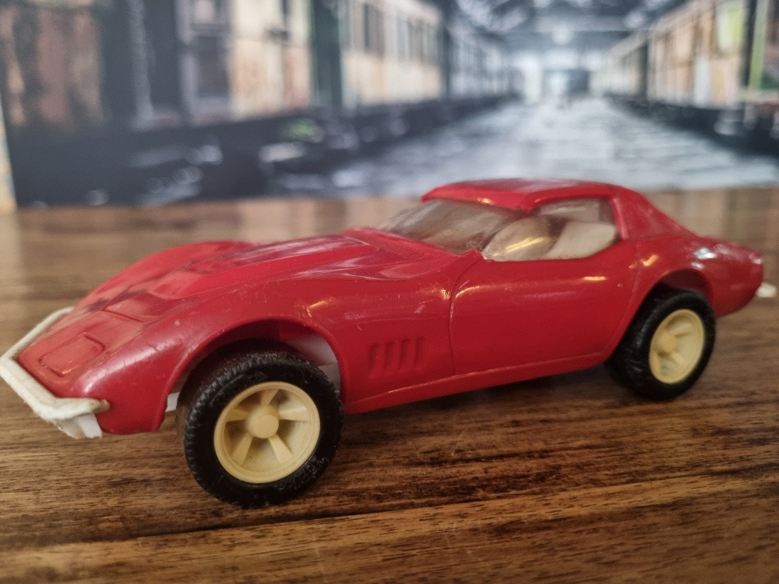 Vintage Rode Corvette Speelgoedauto - Tonka, Ophalen, Gebruikt