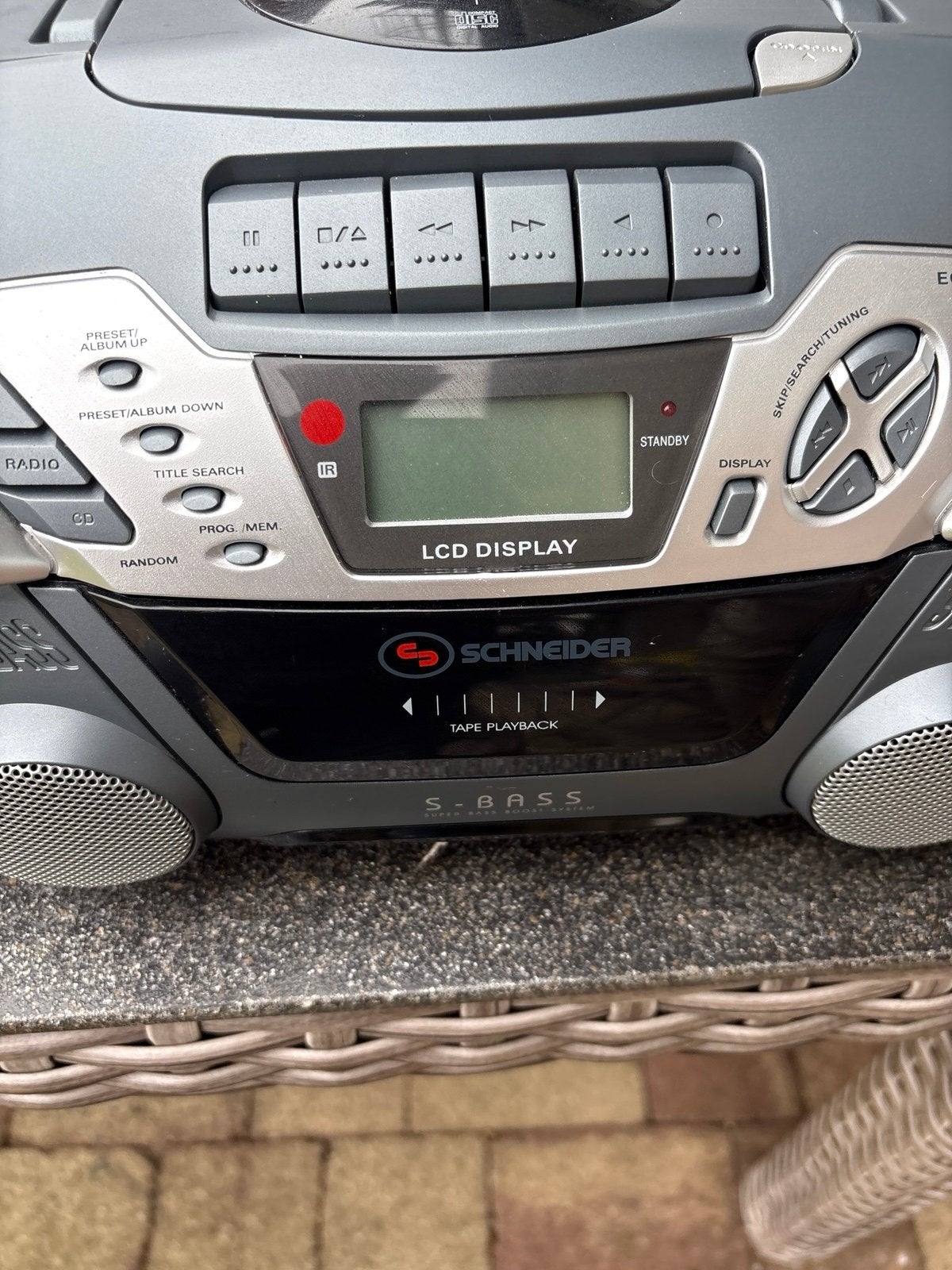 Schneider Boombox met CD, Cassette en Radio, Overige merken, Gebruikt, Cassettedeck, Draagbaar