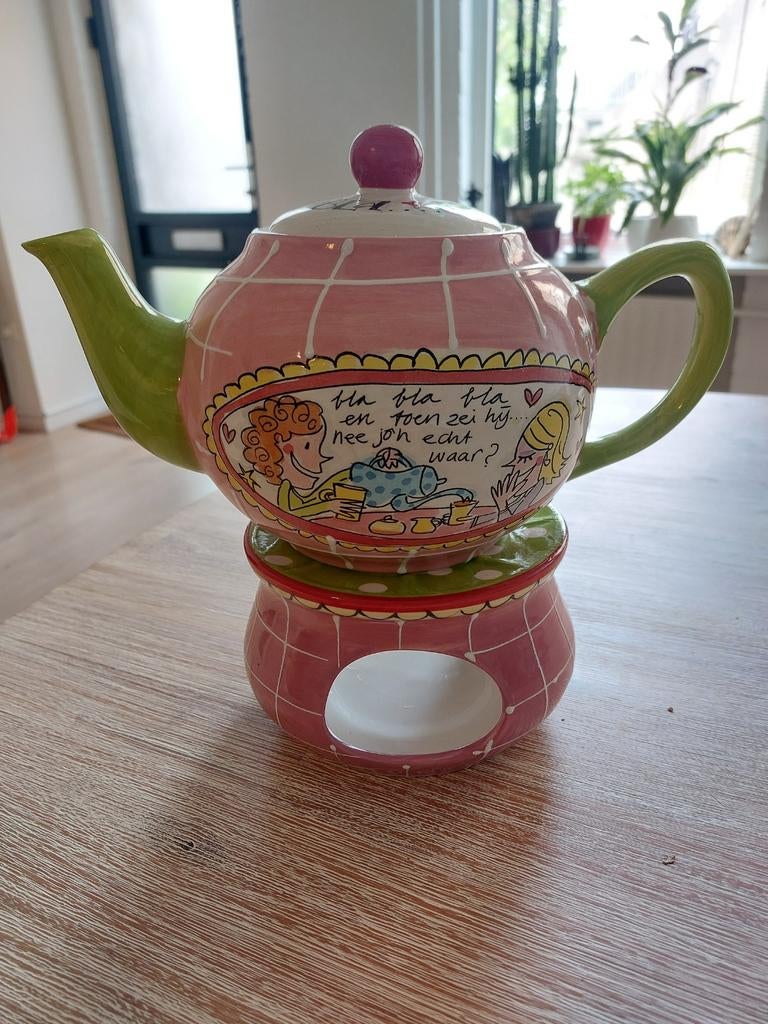 Blond Amsterdam Theepot + Warmhouder, Blond Amsterdam, Overige typen, Ophalen of Verzenden, Zo goed als nieuw