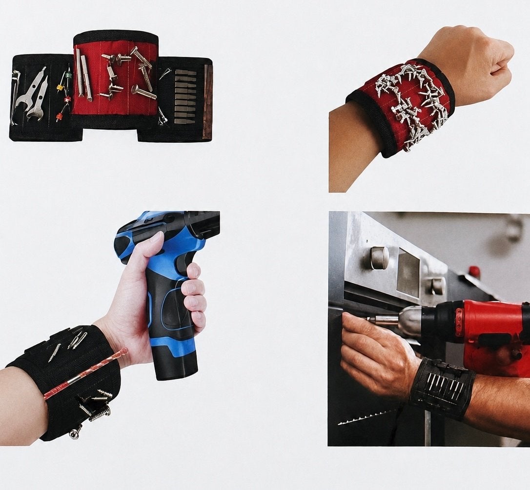 Nieuwe Magnetische Polsband voor Gereedschap en Schroeven, Doe-het-zelf en Verbouw, Gereedschap | Handgereedschap, Ophalen of Verzenden