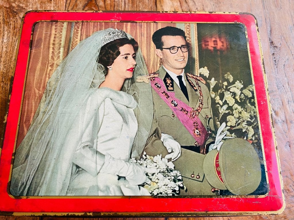 Koekblik Koning Bouwdewijn en Fabiola , NL uitgave, Verzamelen, Ophalen of Verzenden, Overige