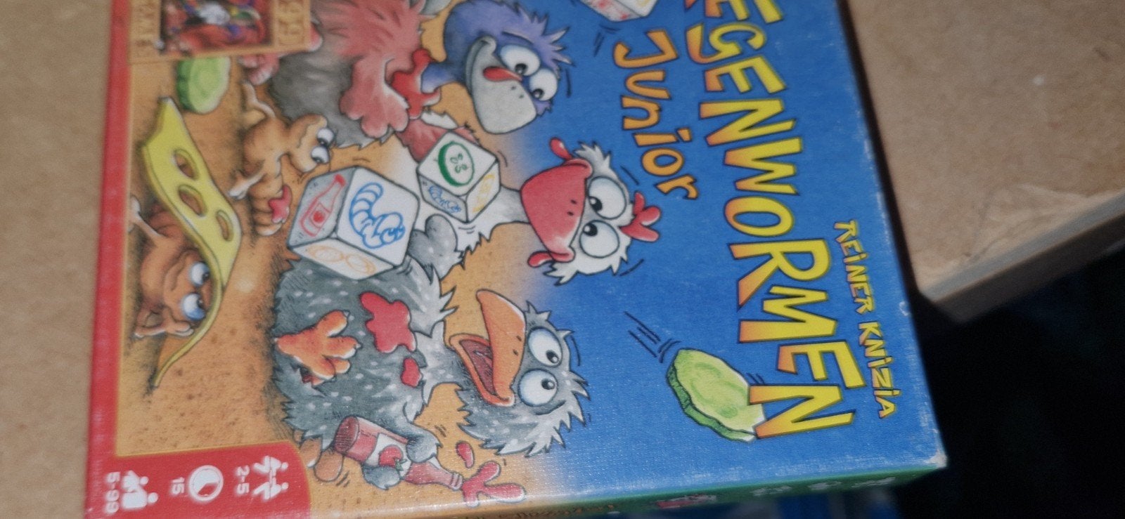 Hegenwormen Junior dobbel - Reiner Knizia, Drie of vier spelers, Ophalen, Gebruikt, Reiner Knizia