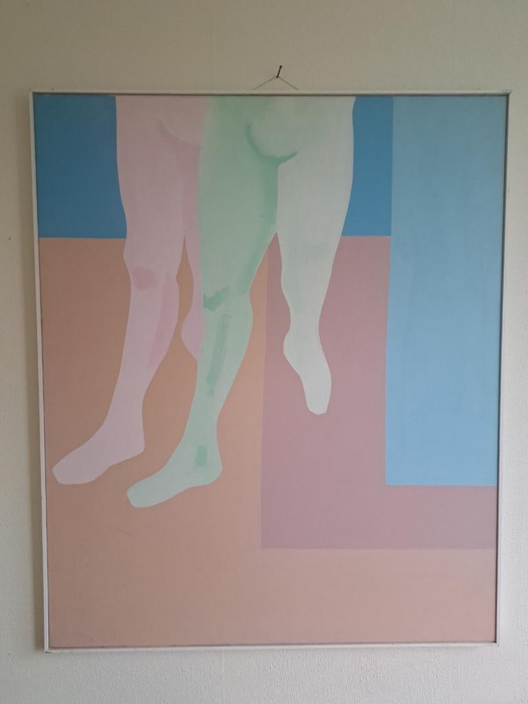 Modern Acryl Schilderij '1e positie' van E.H.G. Bijl, Antiek en Kunst, Kunst | Schilderijen | Modern, Ophalen