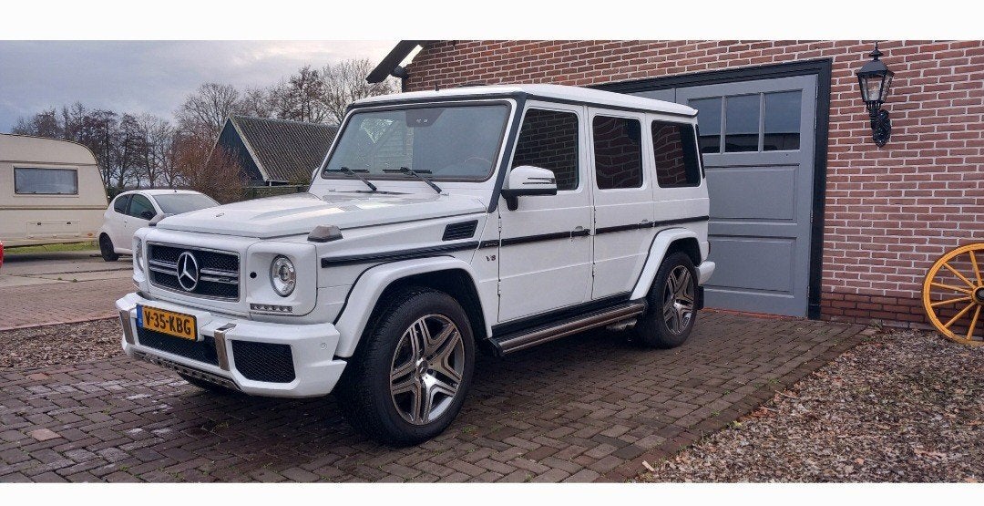 Mercedes G Klasse  V8  Amg  Lpg, Auto's, Automaat, Wit, Bedrijf, Vierwielaandrijving