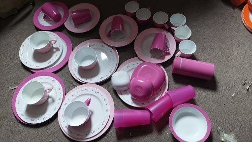 mepal servies, Caravans en Kamperen, Kampeeraccessoires, Ophalen of Verzenden, Gebruikt
