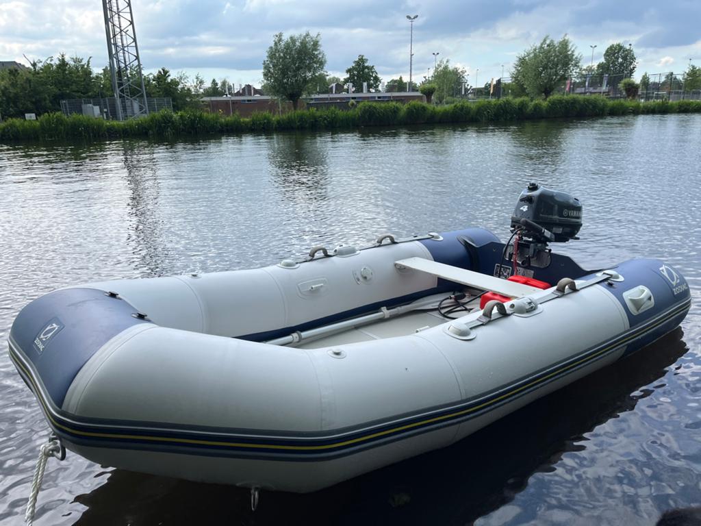 Zodiac C310 Solid + Yamaha 4pk 4-takt (zgan) supercompleet, Watersport en Boten, Yamaha, Zo goed als nieuw, Buitenboordmotor, Ophalen