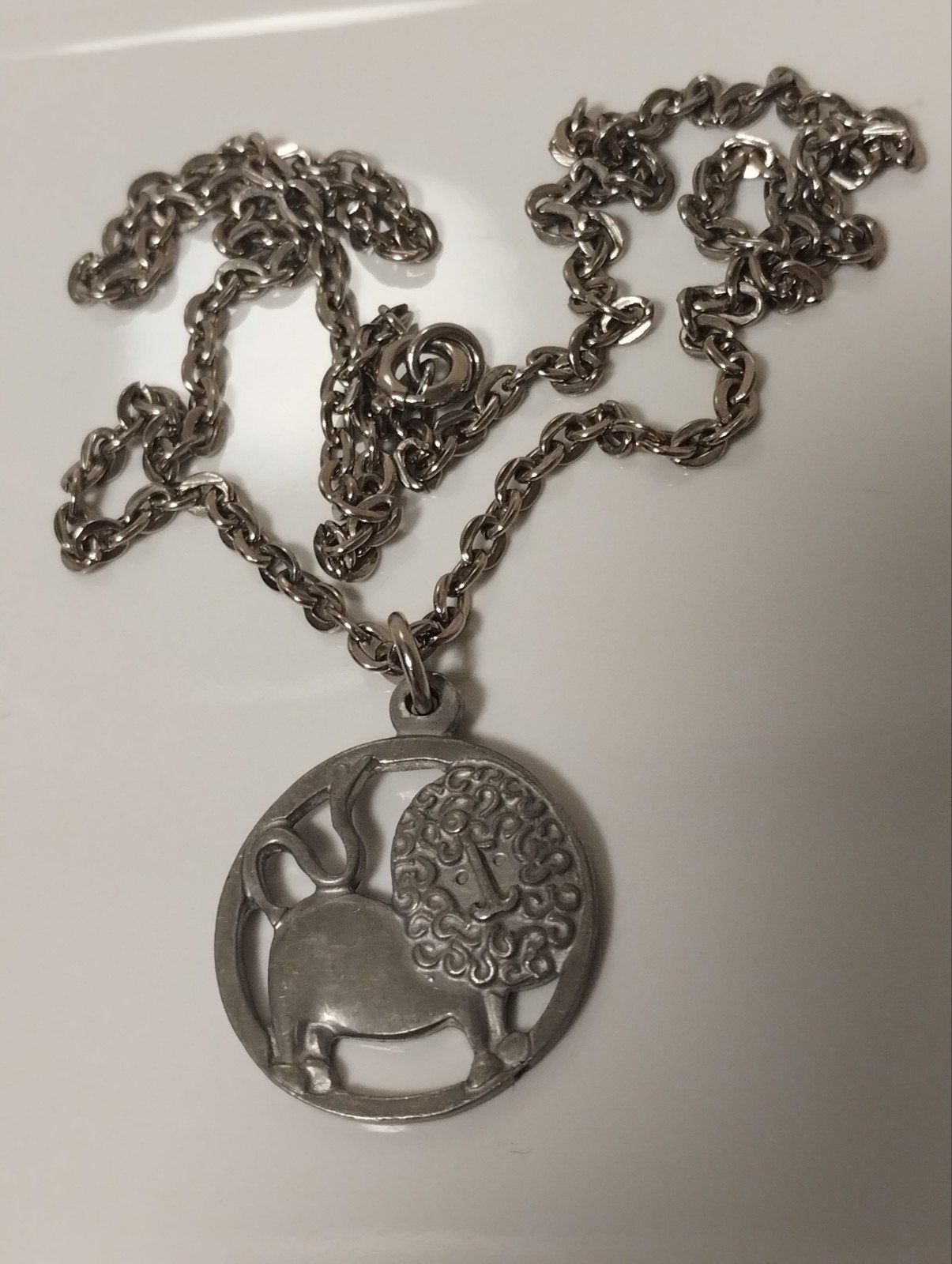 Vintage jaren 50 Jorgen Jensen(1895-1966) ketting en hanger, Sieraden, Tassen en Uiterlijk, Antieke sieraden, Ophalen of Verzenden