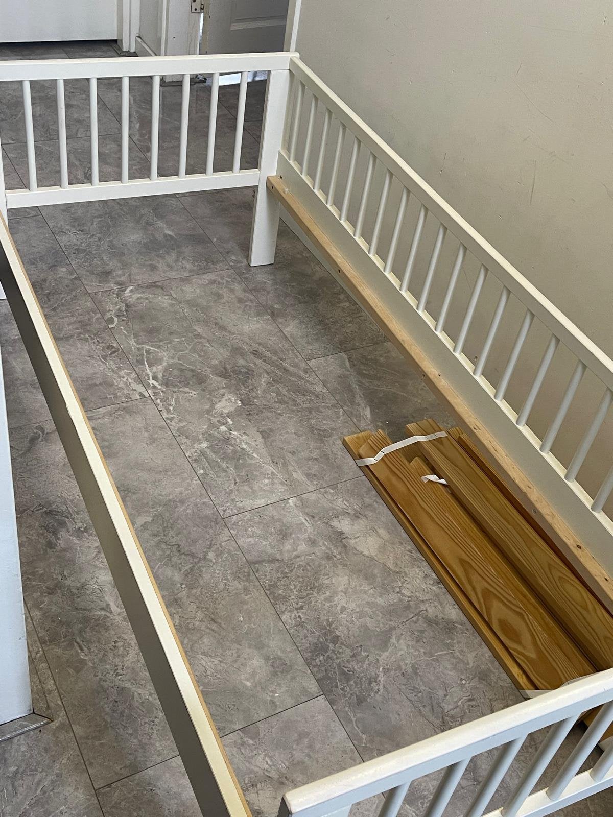 bed, Ophalen of Verzenden, Zo goed als nieuw, 180 cm of meer, 85 tot 100 cm