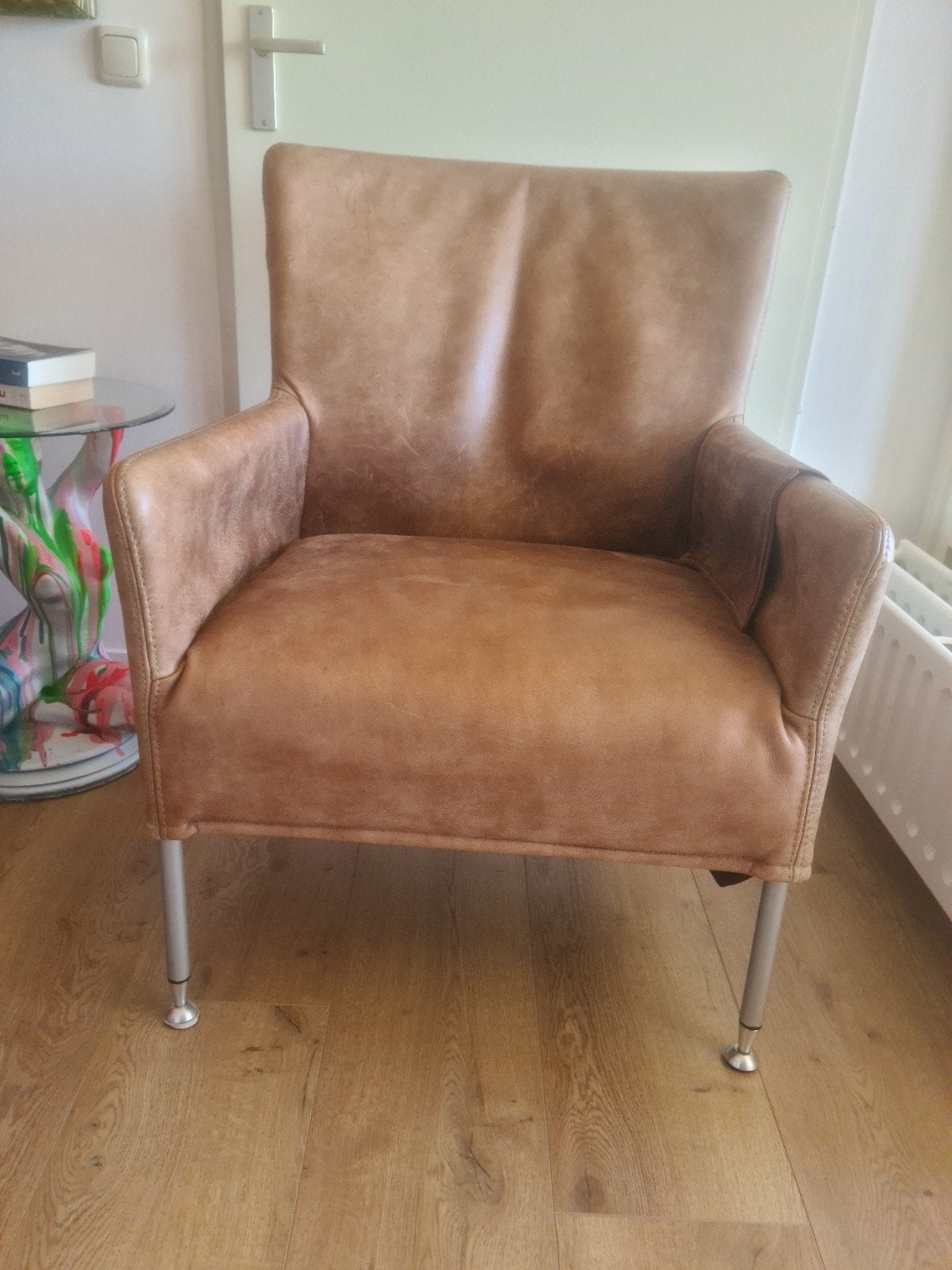 L'Ancora Collection Leren Fauteuil - Comfortabel & Stijlvol, Ophalen, Gebruikt, 75 tot 100 cm, 75 tot 100 cm