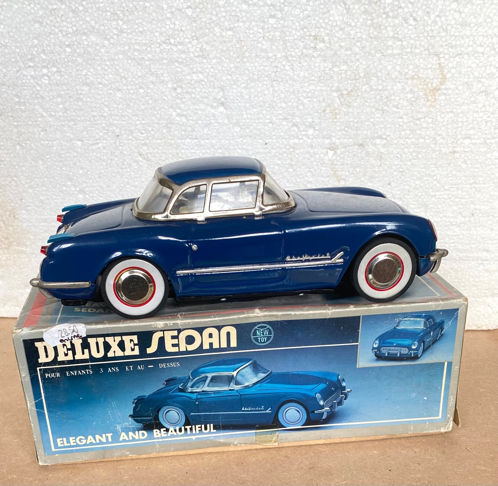 Blikken Chevrolet corvette coupe MF316, Ophalen of Verzenden, Zo goed als nieuw, Auto