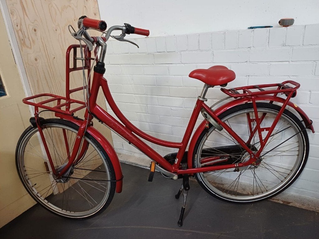 Batavus Diva damesfiets - rood, Ophalen, Gebruikt, Versnellingen, Batavus