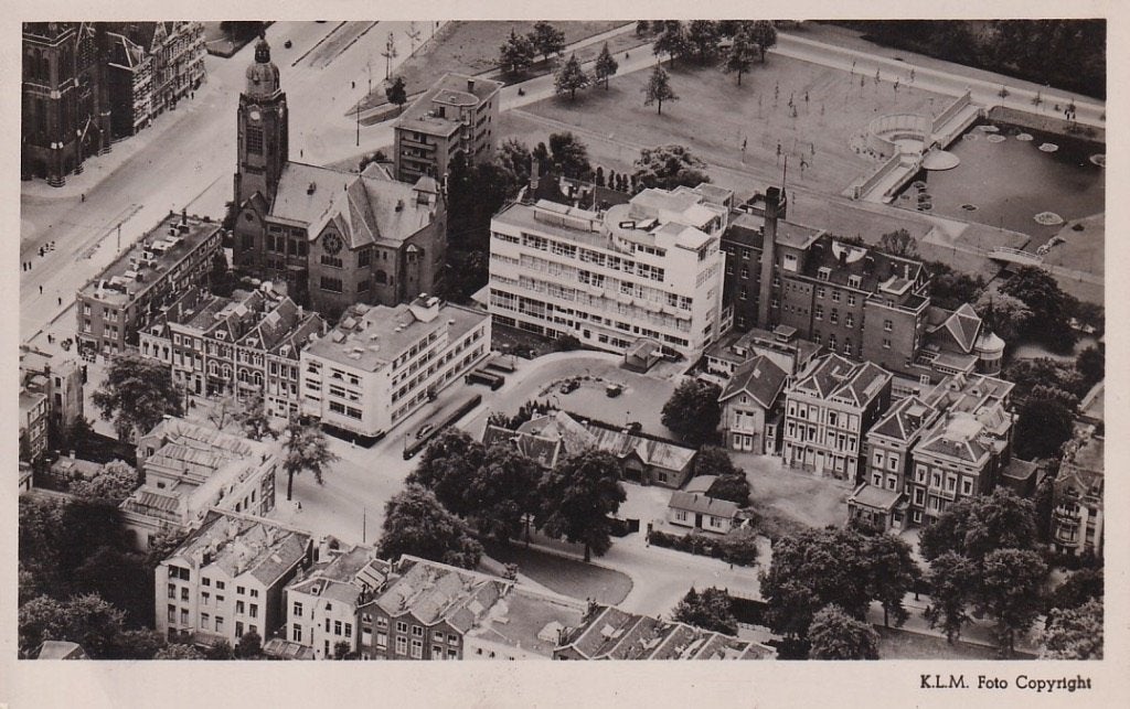 740P Rotterdam panorama Westersingel en Westzeedijk lees aub, Ophalen of Verzenden, 1940 tot 1960, Gelopen, Zuid-Holland