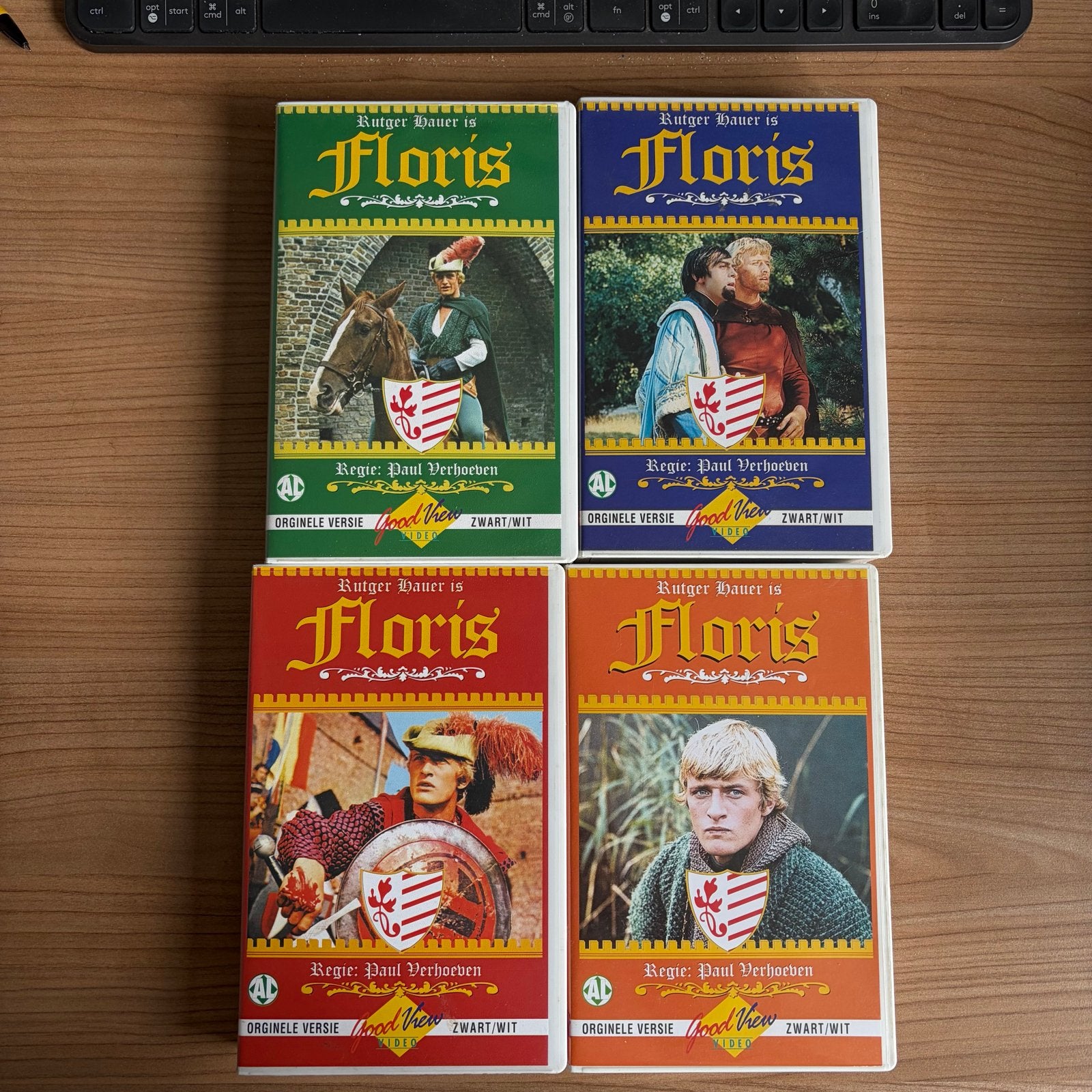 VHS Floris - Complete serie (4 banden), Boxset, Gebruikt, Alle leeftijden, Actie en Avontuur