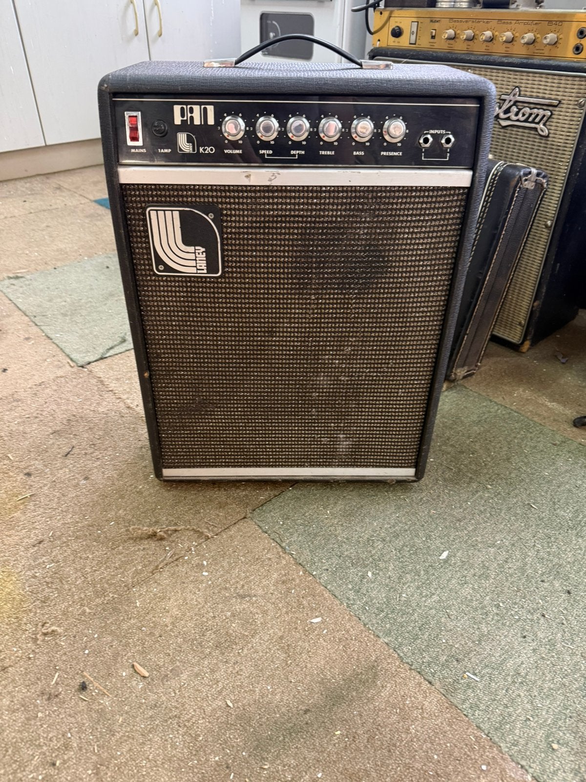 Vintage Laney Pan K20 klipp transitor combo, Ophalen of Verzenden, Gebruikt, Gitaar, Minder dan 50 watt