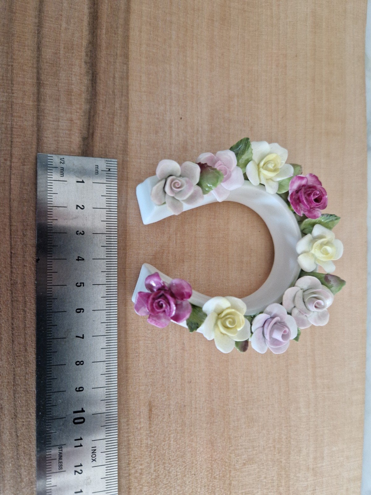 Coalport hoefijzer met bloemen, geluksbrenger, Ophalen of Verzenden