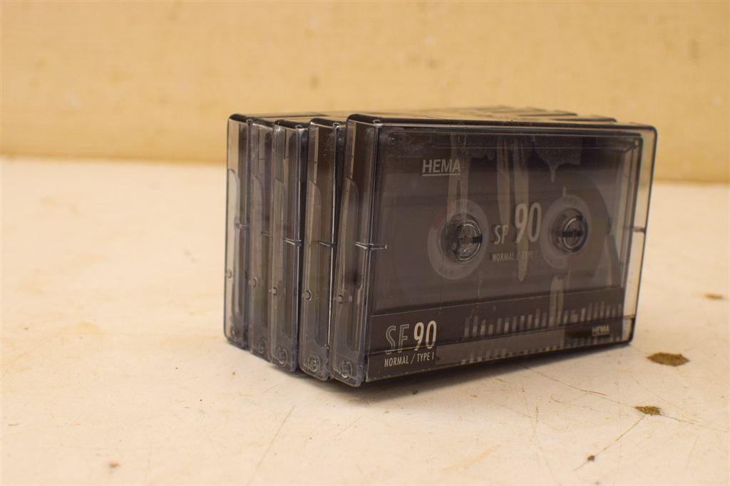5 stuks hema cassettebandjes 46975, Ophalen of Verzenden, Gebruikt, Overige genres, 1 bandje