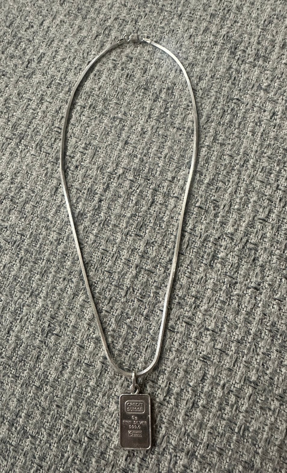 Zilveren ketting plus hanger., Sieraden, Tassen en Uiterlijk, Kettingen, Met hanger, Ophalen of Verzenden, Zo goed als nieuw, Zilver