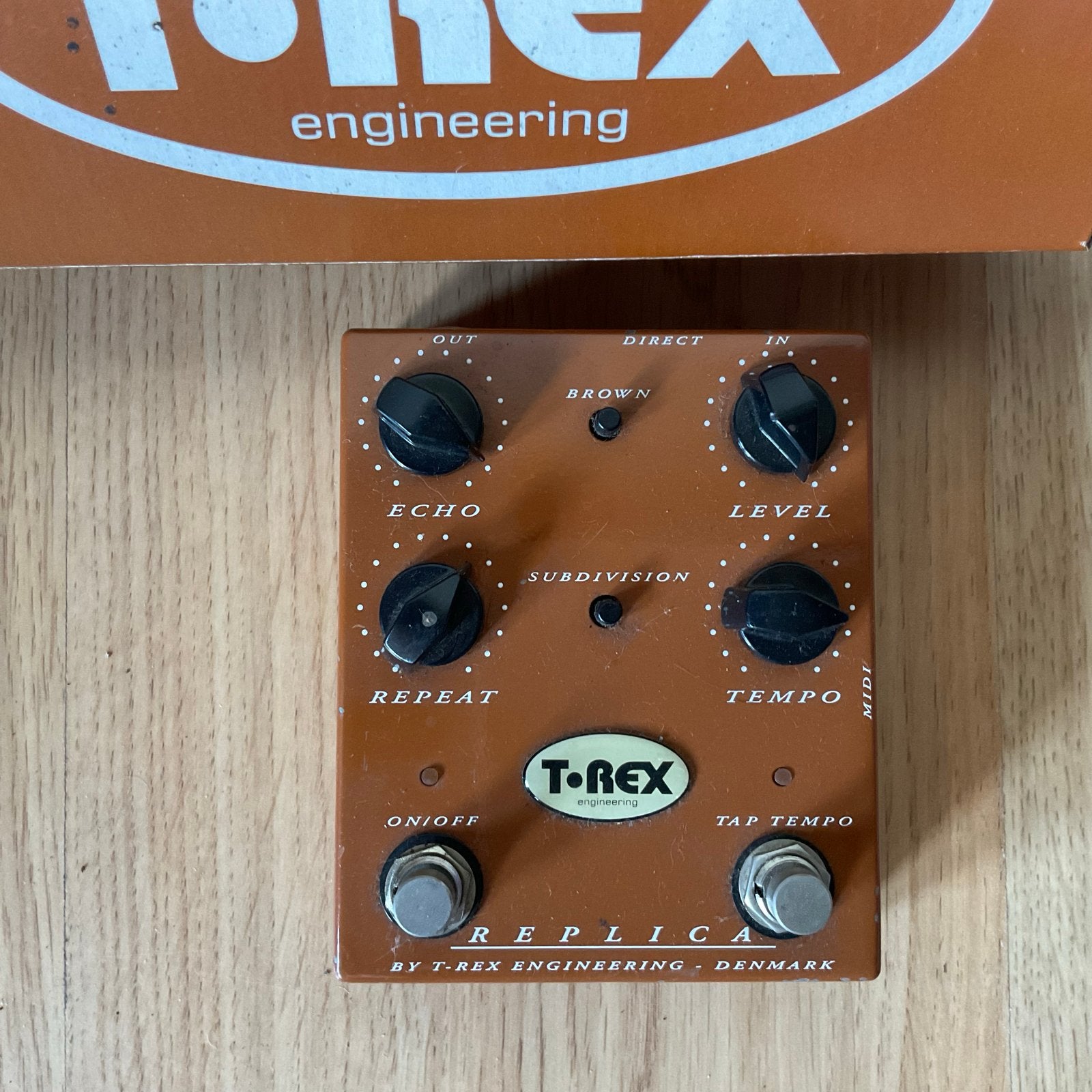 T-Rex Replica Delay Pedaal - Zo goed als nieuw, Muziek en Instrumenten, Effecten, Ophalen of Verzenden, Zo goed als nieuw, Delay of Echo
