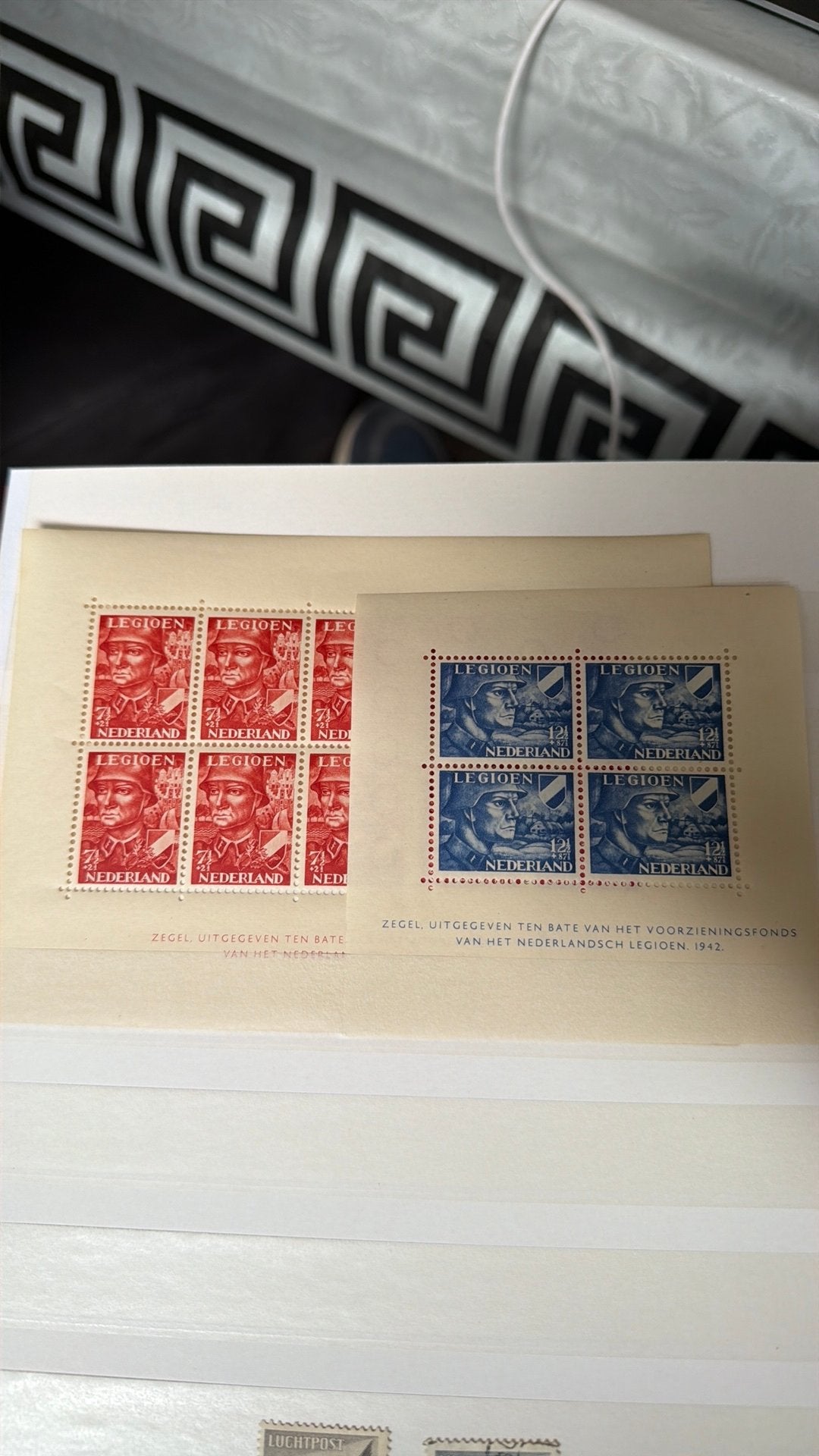 Nederland legioenvelletjes postfris, Ophalen of Verzenden, Na 1940, Postfris