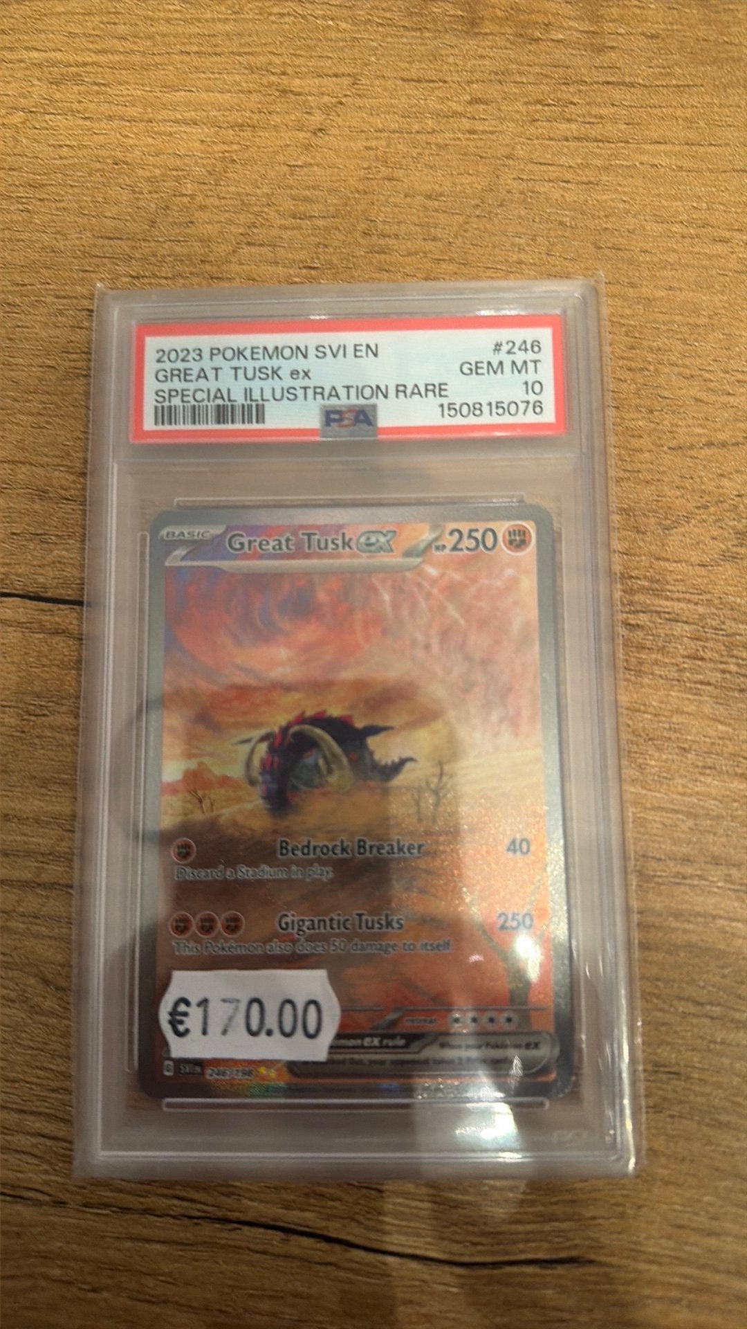 Great Tusk EX 246/198  - PSA 10, Ophalen of Verzenden, Zo goed als nieuw