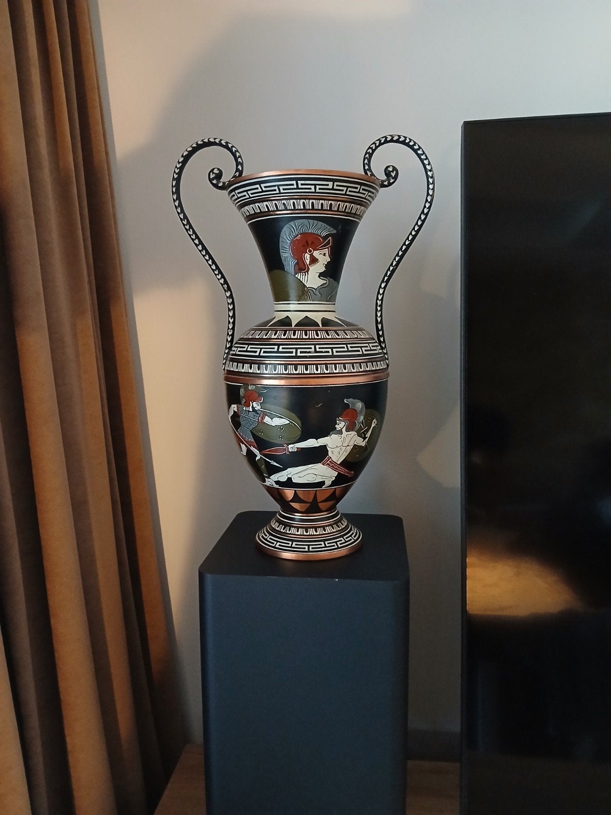 Prachtig Grieks handgemaakt koperen taffereel, Antiek en Kunst, Ophalen of Verzenden